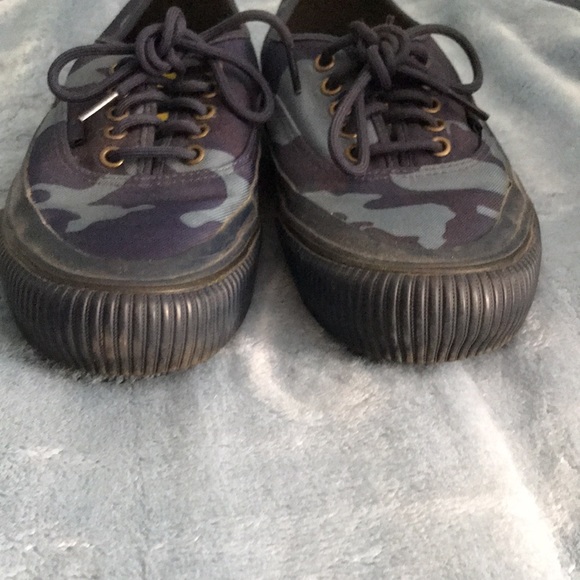 Rare blue camo print men’s 9 vans classics - Picture 3 of 6